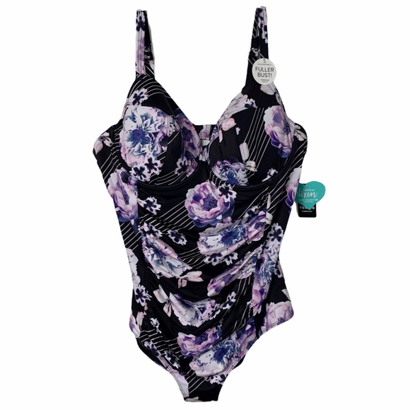 NWT Torrid Flower One Piece Swim Suit